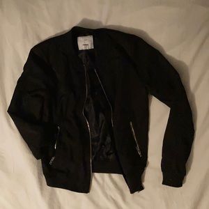 Ivy and main light jacket/bomber with gold zippers